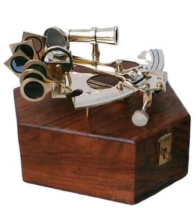 เครื่องวัดมุมแบบกล่องไม้ย้อนยุคการเดินเรือทางทะเลกล่องไม้ของขวัญสำหรับธุรกิจ - Product Image 1