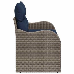Canapé de jardin en polyrotin 47,64 x 24,41 x 27,17 po avec coussin – Collection Canapés de jardin - Product Image 4