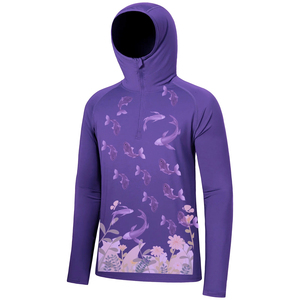 Sweat-shirt de pêche unisexe UPF 50 à manches longues, impression par sublimation, protection solaire anti-UV, polyester - Product Image 3