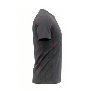 Camisetas Deportivas de Yoga Ligeras de Verano, Tejidas, Ajustadas, Cuello Redondo, Transpirables, para Hombre, para Entrenamiento, Pilates, Running, Fitness, con Logotipo Frontal - Product Image 4