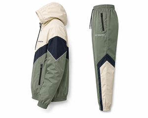 Custom Nylon Casual Lightweight Reversible Windbreaker <b>Tracksuit</b> 2-Piece Set Men Streetwear Outdoor Zip-Up OEM - Product Image 3