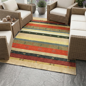 Classic Artisan Multicolor Hand Knotted Wool Area <b>Rug</b> with Floral Pattern Decorative Carpet for Living Room - Product Image 5