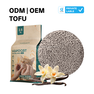 Litière pour chat en fibres de pois sans poussière, légère, agglomérante, faible dispersion, longue durée, pour chats d'intérieur, formats en vrac 5L 5kg 10kg 20kg - Product Image 1