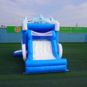 Combo de carruaje congelado de 5m Snow Queen Castle Girl Loopy casa inflable de salto con tobogán Casa de salto hinchable con tobogán - Product Image 5