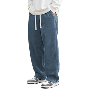Pantalones Holgados de Corte Moderno para Hombre, Pantalones Casuales de Pierna Recta de Algodón, Proveedor - Product Image 1