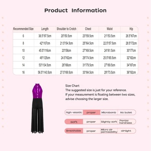 Traje de Danza Jazz para Niñas de 6 a 16 Años, Mono Metálico con Volantes para Actuaciones en Escenario, Clases, Fiestas, Práctica de Danza Latina - Product Image 6