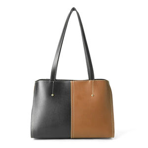 Nouveau sac fourre-tout pour femme en cuir véritable, personnalisable avec logo imprimé, sacs à main en cuir de vachette et PU pour filles et femmes - Product Image 1