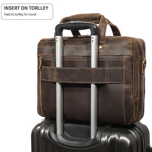 Sacs pour ordinateur portable NEERON INTERNATIONAL en cuir de vachette 100% professionnel, sac à main d'affaires à bas prix, porte-documents avec compartiments organisateurs - Product Image 5