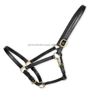 Dos de cheval en cuir rembourrage doux et confortable et coutures durables licou de cheval en cuir anglais en épi complet sur la taille - Product Image 6