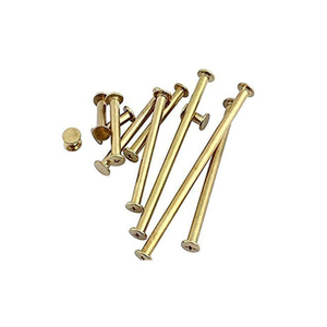 Tornillo de Archivo de Latón de Alta Resistencia con Acabado Liso para Archivos, Libros y Documentos, Uso en Oficinas y Comercial - Product Image 1