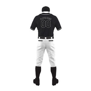 Uniformes de Béisbol Transpirables con Logotipo Personalizado Impreso en la Parte Delantera, Conjuntos de Uniformes de Béisbol de Color Sólido al Por Mayor, Unisex, de Poliéster, Precio Económico - Product Image 3