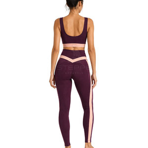 Ensemble de yoga pour femmes pour la remise en forme, la salle de sport, l'entraînement, tissu respirant en spandex/polyester, écologique, résistant, séchage rapide, confortable - Product Image 3