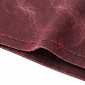 Camiseta Premium de Hombros Caídos con Efecto Desgastado por el Sol, de Algodón Transpirable y Aspecto Clásico Lavado - Product Image 5
