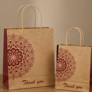 Custom Printed Kraft Paper Shopping <b>Bags</b> with Handles Eco Friendly Gift <b>Packaging</b> <b>Bags</b> for Retail Boutique Party - Product Image 5