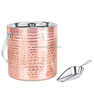 Cubo de hielo metálico aislado de primera calidad, mantiene el hielo por más tiempo, perfecto para bares, hogares y eventos. - Product Image 2