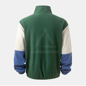 Veste chaude pour homme en sherpa avec intérieur en polaire, col montant résistant et coupe confortable pour les voyages, la randonnée et le quotidien - Product Image 2