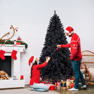 Albero di Natale Artificiale Pre-Illuminato da 2,3 m, 1350 Rami, 400 Luci, Pino Artificiale con Cerniere, Telecomando, Grande Decorazione Natalizia - Product Image 1