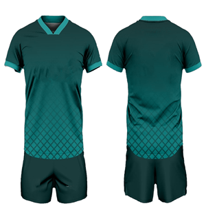Maillot de football pour homme, col en V, manches courtes, couleur marron, polyester respirant, motif géométrique, coupe athlétique toutes saisons - Product Image 2