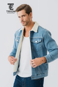 Veste en jean pour homme 2026 à prix de gros, style vintage délavé, respirante, pour l'hiver, à prix abordable - Product Image 4