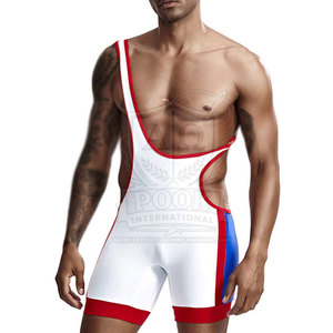 Venta en Línea del Singlet de Lucha Libre Más Vendido al por Mayor, Singlet de Lucha Libre Ligero de Estilo Único - Product Image 5