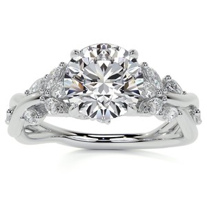 Brilliant Cut Moissanite Sterling <b>Silver</b> Engagement Wedding <b>Solitaire</b> <b>Ring</b> Prong Setting Elegant Luxury Jewelry Gift for Women - Product Image 1