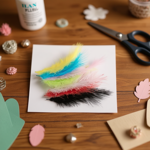 ขนนกหลากสี ILAN Pluma ขนาด 13 ซม. 8 ชิ้น สำหรับงานประดิษฐ์และตกแต่ง - Product Image 3