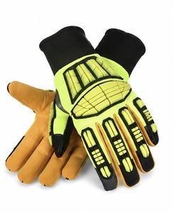Guantes de Trabajo Resistentes a Impactos MUBASHAR PRO GRIP INTERNATIONAL, Diseño Ergonómico Moderno, Recubrimiento de Nitrilo en la Palma - Product Image 1