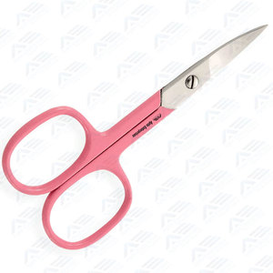 Ciseaux à ongles en acier inoxydable pour manucure, pédicure et cuticules, ciseaux à ongles de qualité supérieure, manche rose, ciseaux à ongles de 4 pouces - Product Image 6