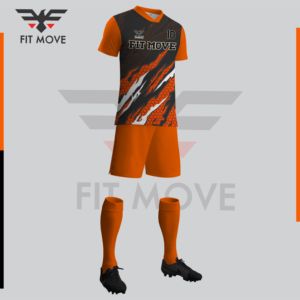Tenues de football personnalisées en sublimation, couleur personnalisée, antibactériennes, respirantes, ensemble complet avec sac, 100% polyester - Product Image 4