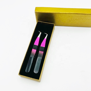 Eyelash Tweezer For Personal Care False Eyelash Placement & <b>Removing</b> Lashes Non Slip Ergonomic Design Grips Custom <b>Box</b> Packing - Product Image 5