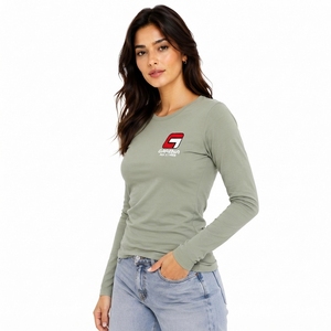 Custom Design <b>Women</b> <b>Long</b> Sleeve <b>T</b>-<b>Shirt</b> Premium Cotton Full Sleeve Fashion Wear with OEM Size Private Label Wholesale Supplier - Product Image 4