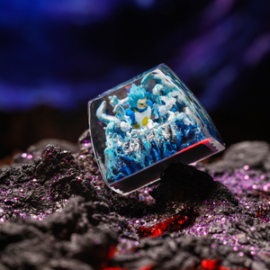 Keycaps Mystiques Anime, Keycaps Artisanaux Personnalisés, Keycaps Anime Mignons, Keycaps Verts, Ensemble de Keycaps, Keycaps en Résine - Product Image 2
