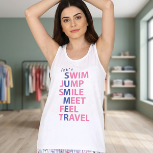 Women's Printed Tank <b>Top</b> From Bangladesh Factory - Product Image 3