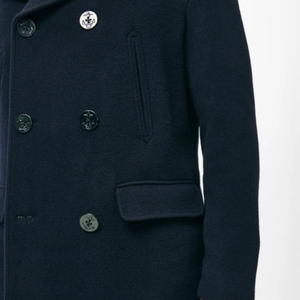 Abrigo Largo de Lana con Detalle de Solapa y Doble Botonadura para Hombre y Mujer, Nuevo para Otoño e Invierno - Product Image 4