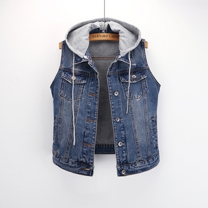 Flame Retardant Denim Work Vest – Safety Reinforced Sleeveless <b>Jacket</b> for Industrial Use - Product Image 1