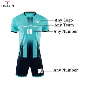 Ensembles de maillots de football unisexes, vêtements de sport personnalisés, uniforme d'équipe, manches courtes d'été, coton, séchage rapide, antibactérien - Product Image 2