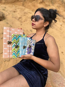 Nuevo Real hecho a mano cubierta dura tela cierre diario bohemio tradicional Vintage cubierta colorida sin forro reciclado hoja diarios - Product Image 5