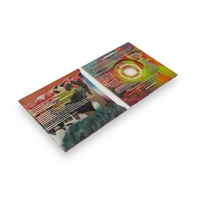 Dompet Kertas CD Berpoket Ganda dengan Potongan Bundar Khusus dan Sisipan Cetak Dua Sisi