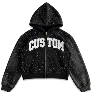 Sudadera con Capucha de Felpa para Hombre, Estilo Premium, Lavado Ácido, con Logotipo y Colores Personalizados, 100% Algodón, Ropa Urbana en Oferta - Product Image 2