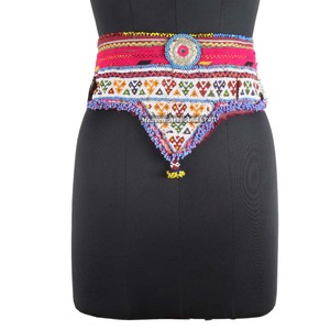Vintage Belt Belly Dance Bead Afghani Traditional Waist Belt Kuchi Tribal BB044 <b>Old</b> Banjara Real Vintage Handmade Beaded Belts - Product Image 1