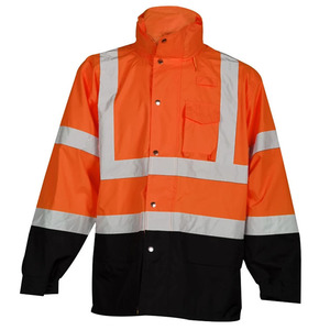 เสื้อแจ็คเก็ตนิรภัยกลางแจ้งแบบสะท้อนแสงสีเหลือง Hi Viz ระบายอากาศได้ดี กันกรด กันน้ำ พร้อมระบบทำความร้อน ราคาขายส่ง - Product Image 4