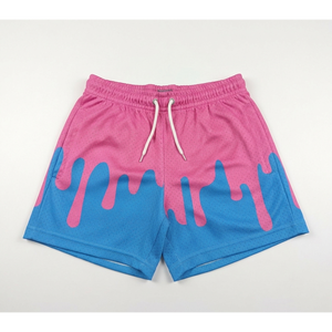 Service OEM en gros – Short de baseball respirant 100 % polyester pour homme, motif crème glacée, en maille, impression personnalisée - Product Image 6