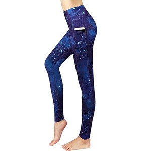 Women's Breathable 100% Cotton Yoga Pants High-Impact Mid Waist Gym <b>Leggings</b> <b>Butt</b> <b>Lift</b> Sublimated Casual Print Workout - Product Image 5