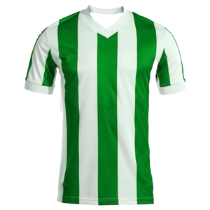 Maillot de football pour homme à rayures rouges et blanches, col en V, manches courtes, polyester respirant, coupe classique, vêtements pour toutes les saisons - Product Image 5