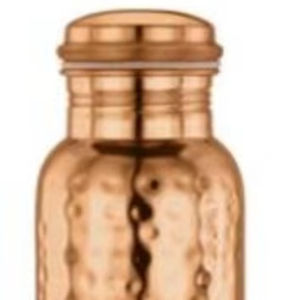 Botella de Agua de Cobre Martillado, a Prueba de Fugas, Botella Ayurvédica para Hidratación Diaria, Yoga, Bienestar y Viajes - Product Image 5
