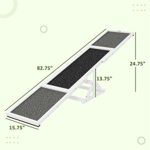 Rampa per Agility Canina, Ostacolo per Addestramento Facile con Dondolo per Animali Domestici - Product Image 2