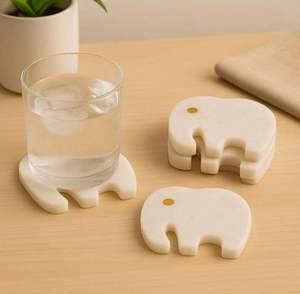Juego de posavasos de mármol de lujo con estilo moderno para decoración del hogar, hoteles y restaurantes - Product Image 5