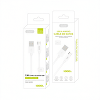 Protector de Cable SUNING Modelo V8 8035108325399, Cable de Carga USB 2.4A de Material TPE/TPR para Teléfonos Móviles, China