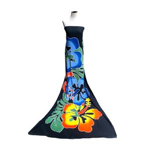 Adornos florales pintados a mano 100% Rayon Bali Pareo Beach Sarong Selecciones de colores amplios Estilo de una pieza - Product Image 4