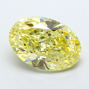 Diamant Jaune Fantaisie 4,08 Carats Pureté VS1 Coupe Ovale Modifiée Polissage Excellent Certifié CVD Cultivé en Laboratoire Pierre Précieuse Libre Premium - Product Image 4